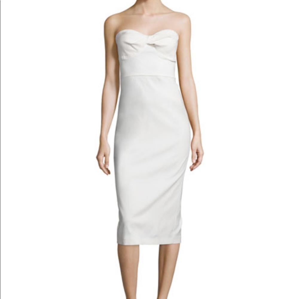 VERONICA BEARD Edelia twist bustier dress